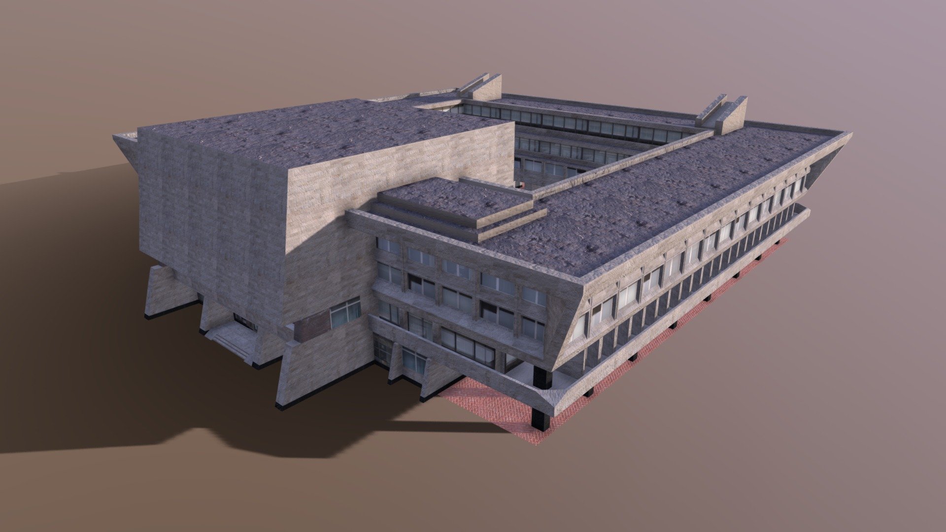 3D model of the soviet administrative building (city hall).

Low poly (game ready)

Polygons 7883

Verts 7480

With diffuse, specular and normal maps 3d model