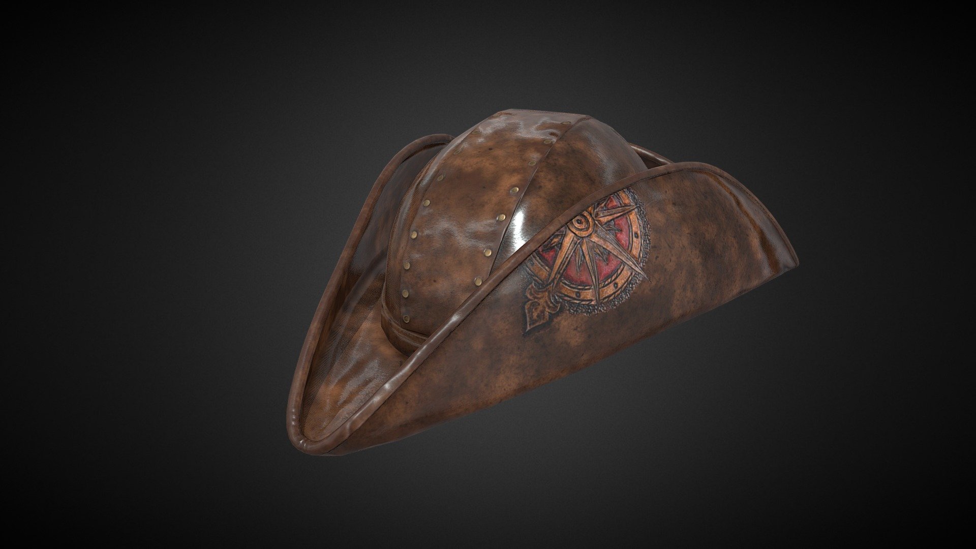 High Detailed Photorealistic Pirate Hat made with blender and rendered by 3dsmax V-ray .
This model has a clean UV and geometry based on loops. Made with blender for cycles , v-ray and corona renderer.
It's low poly Ready to use in games and all 3d projects .
This hat also includes three Smart Material of Leather .
(Ready to render exactly as you see above)

polys : 2893
verts : 3082


More Products :
Pirate Hat 1 ( Game Asset ) : https://sketchfab.com/3d-models/pirate-hat-1-game-asset-cb6aa7e3896c46e1a2a960bd6dce6985 - Pirate Hat 4 ( Game Asset ) - 3D model by bridge_studio 3d model