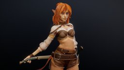 Eryn the firefly time, elf, redhead, realtime, max, real, ginger, bonnet, seimax, maxens, character, girl, 3d, eryn
