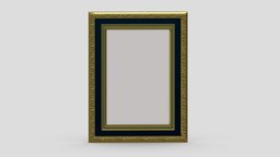 Classic Frame 04 room, victorian, frame, grand, luxury, vintage, classic, vr, ar, general, gallery, decor, picture, museum, realistic, old, accent, carved, baroque, classical, housewares, rococo, 3d, design, house, decoration, interior, wall