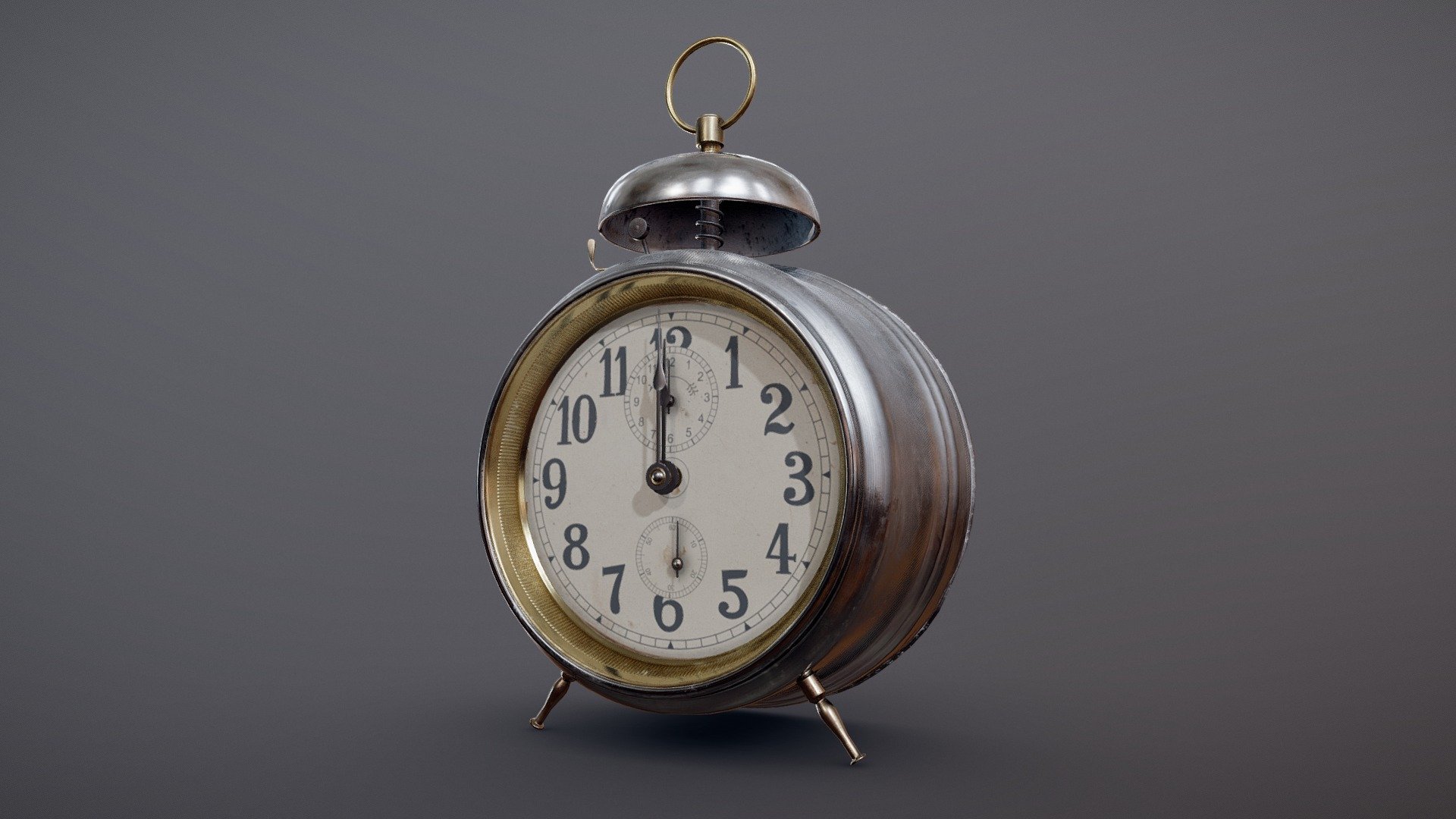 Old Vintage Alarm Clock - Old Vintage Alarm Clock - 3D model by Daniel Gryningstjerna (@dangry) 3d model