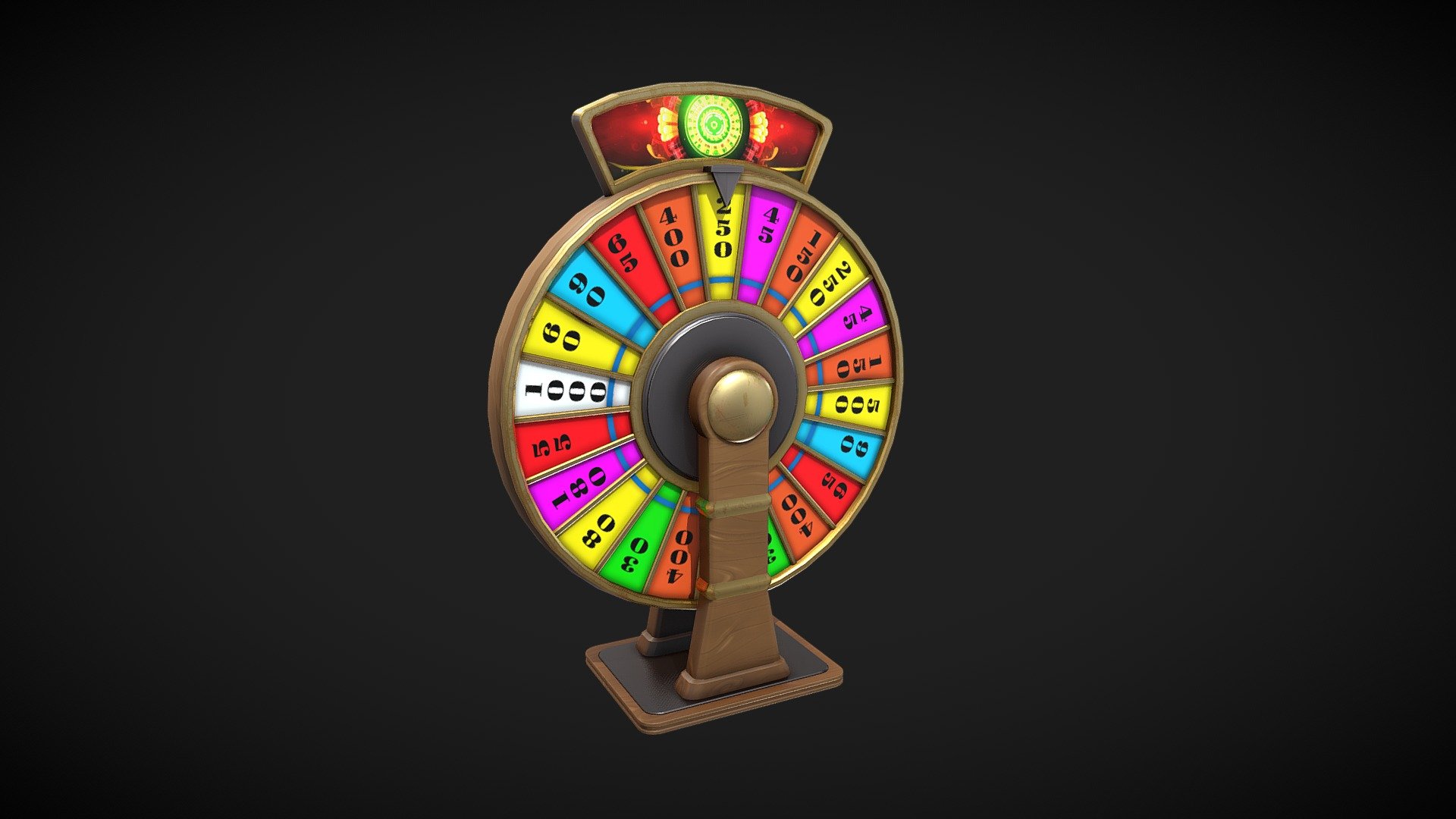 3D Lucky Spin Machine 2 modeling optimized and ready for your personal projects, references and more.

Textures atlas 2048x2048
(VR, AR, Web and Video Game Ready Modeling)

File Format:
- Maya
- Blender
- FBX
- OBJ
- gLTF

Learn more:
Instagram https://www.instagram.com/kraffingdesign/?hl=en-la - Lucky Spin Machine 2 - Buy Royalty Free 3D model by kraffing Studio (@kraffing) 3d model
