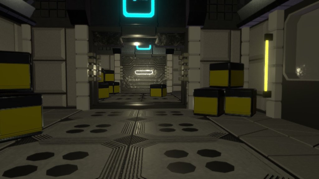 example of level - sci_fi_corridor - 3D model by Aki_Kato 3d model