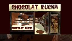 ALPHONSE MUCHA chocolate store (tienda)