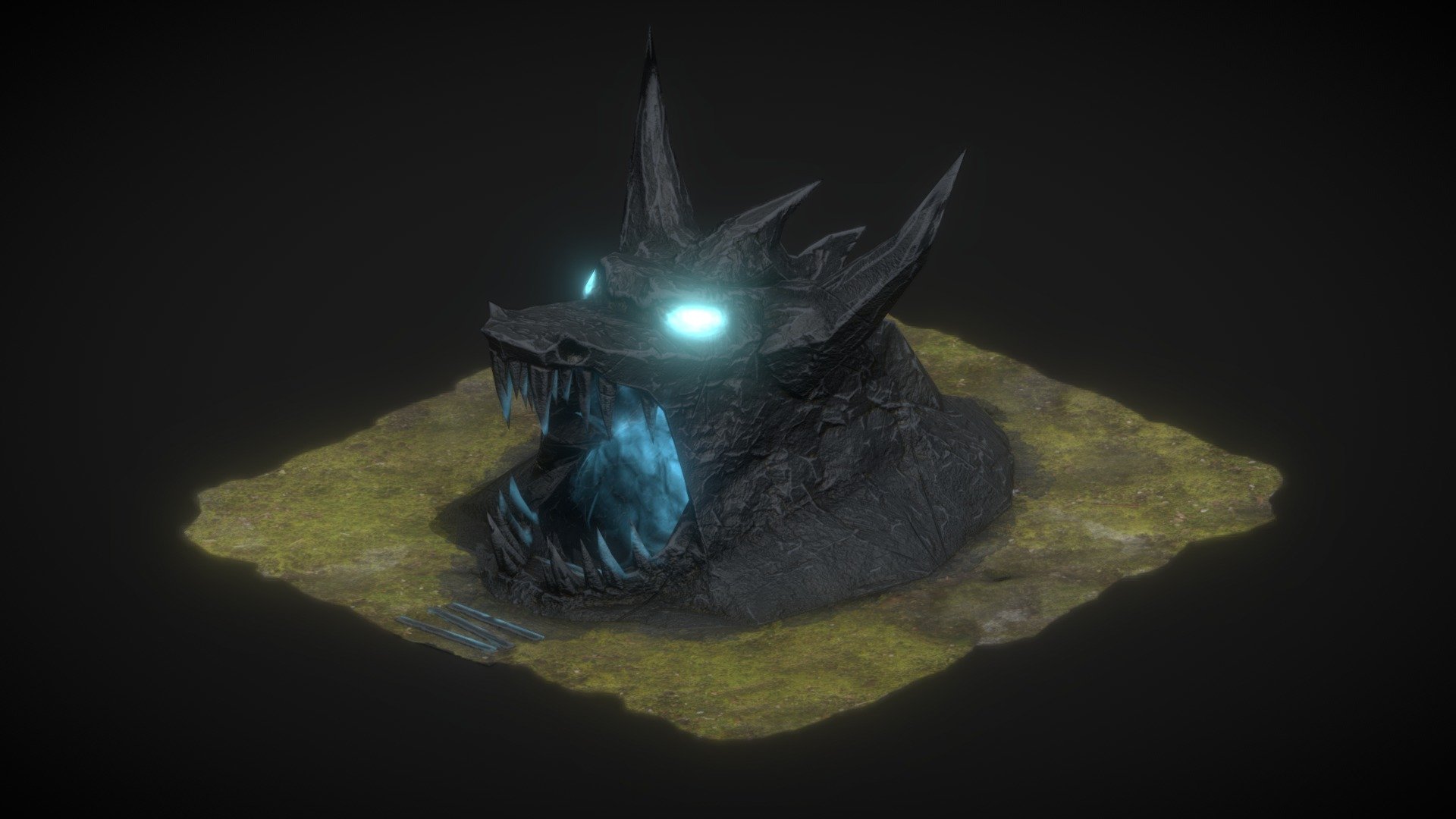 According to legend, this is the head of an ancient dragon, damned forever to be the guardian of the cave.

To create the model I used: Autodesk Maya, Zbrush, Substance Painter - Dragon Head Cave - Download Free 3D model by curichenkow 3d model