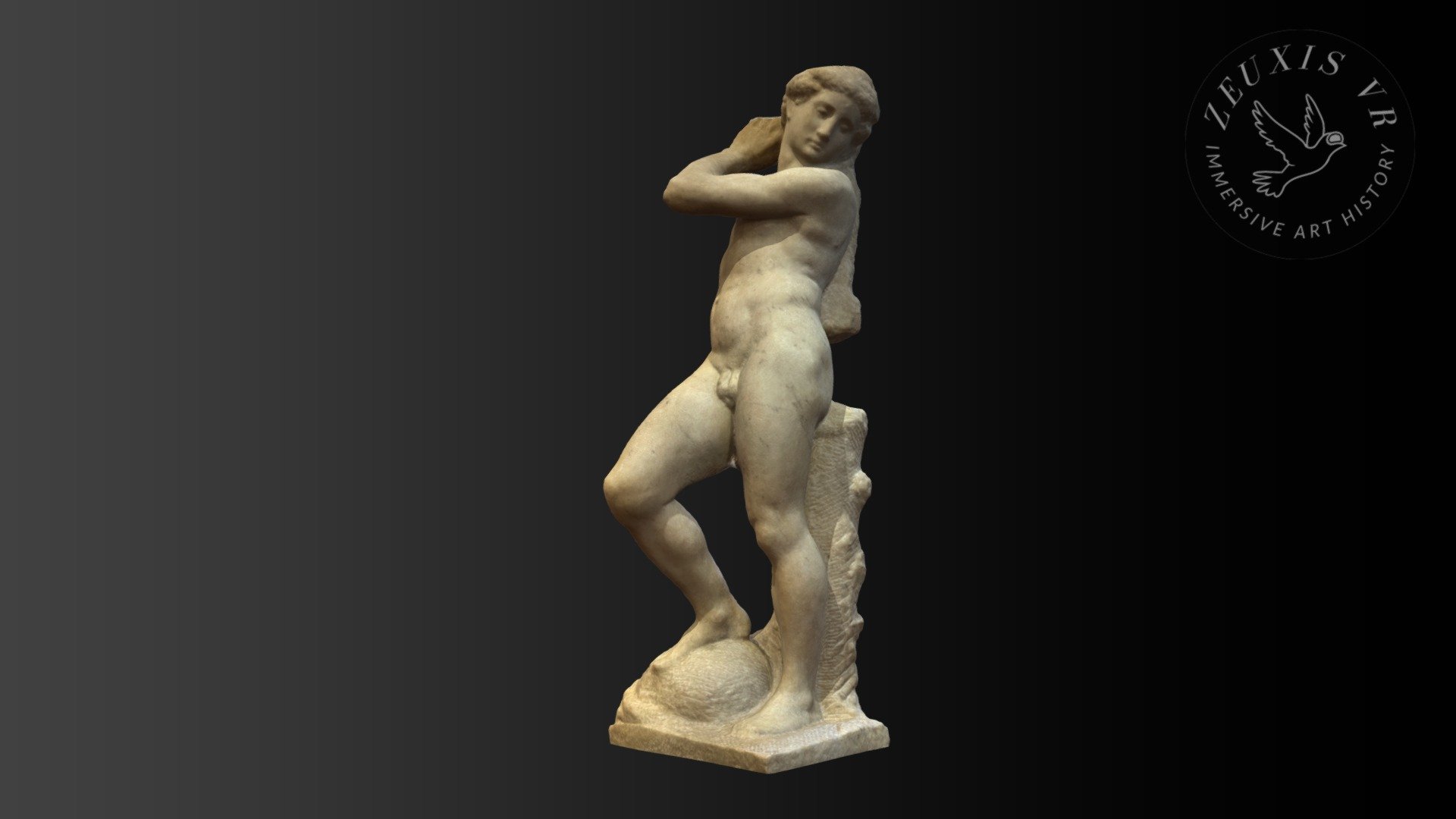 Michelangelo Buonarroti, Apollo/David, 1530, marble, 146cm., Bargello Museum, Florence.
Phone scan using Metascan 3d model