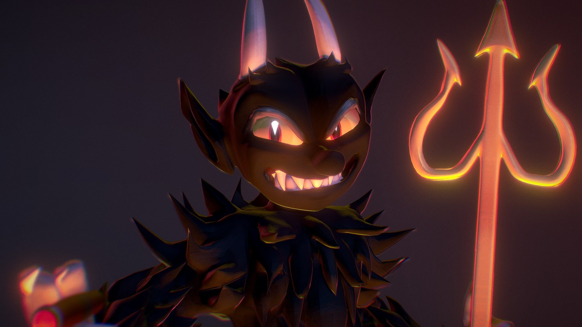 My fan art with the Devil from Cuphead game 3d model