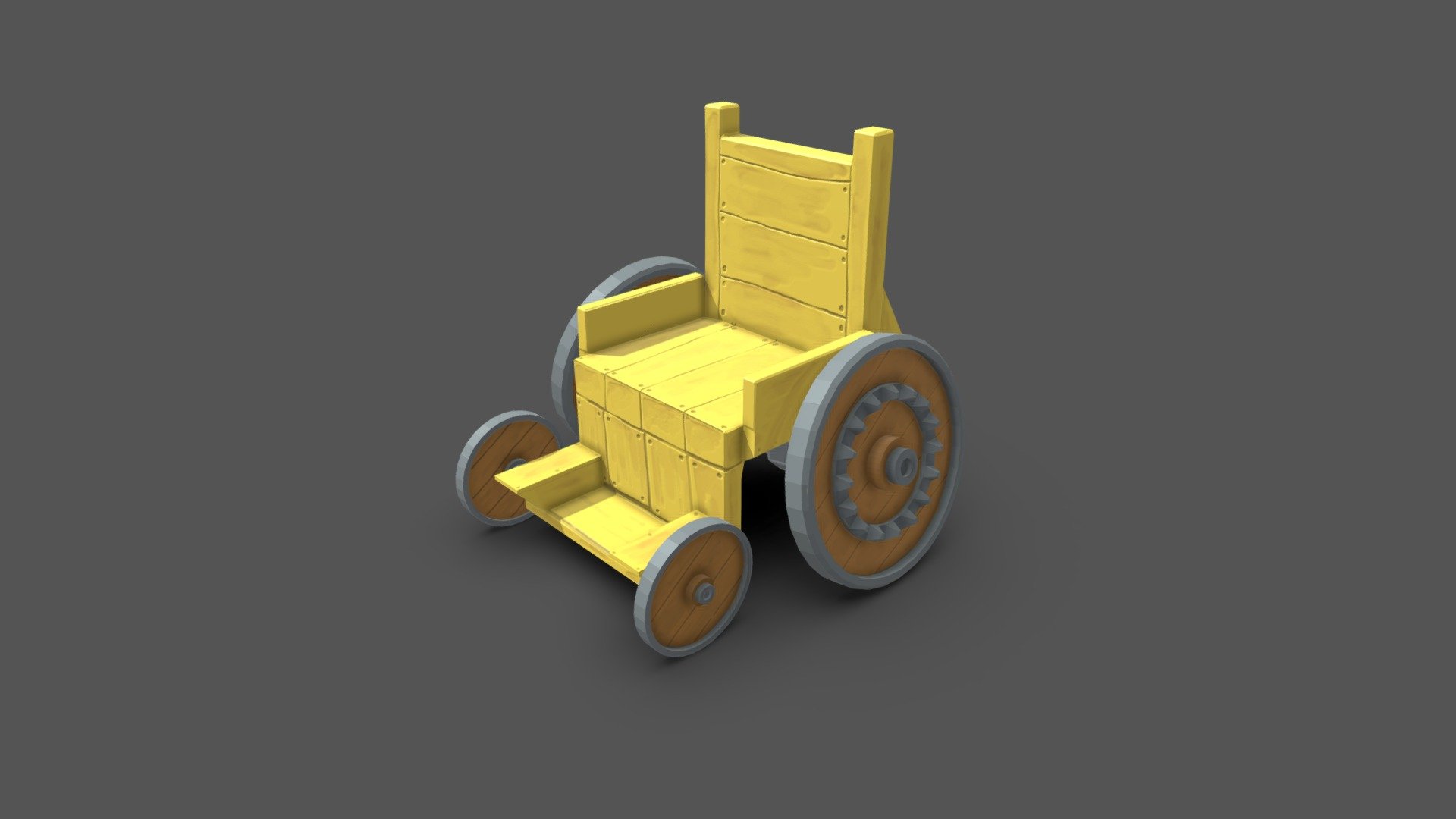 This combat wheelchair model is Inspired by the work of Mustangsart https://twitter.com/mustangsart .


To export pngs, to use in your D&amp;D art follow this guide

 - Combat Wheelchair Base Model - Download Free 3D model by Chaitanya Krishnan (@chaitanyak) 3d model