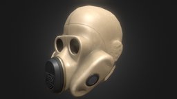 Gas mask (Homyak) Game ready model mask, lowpoly