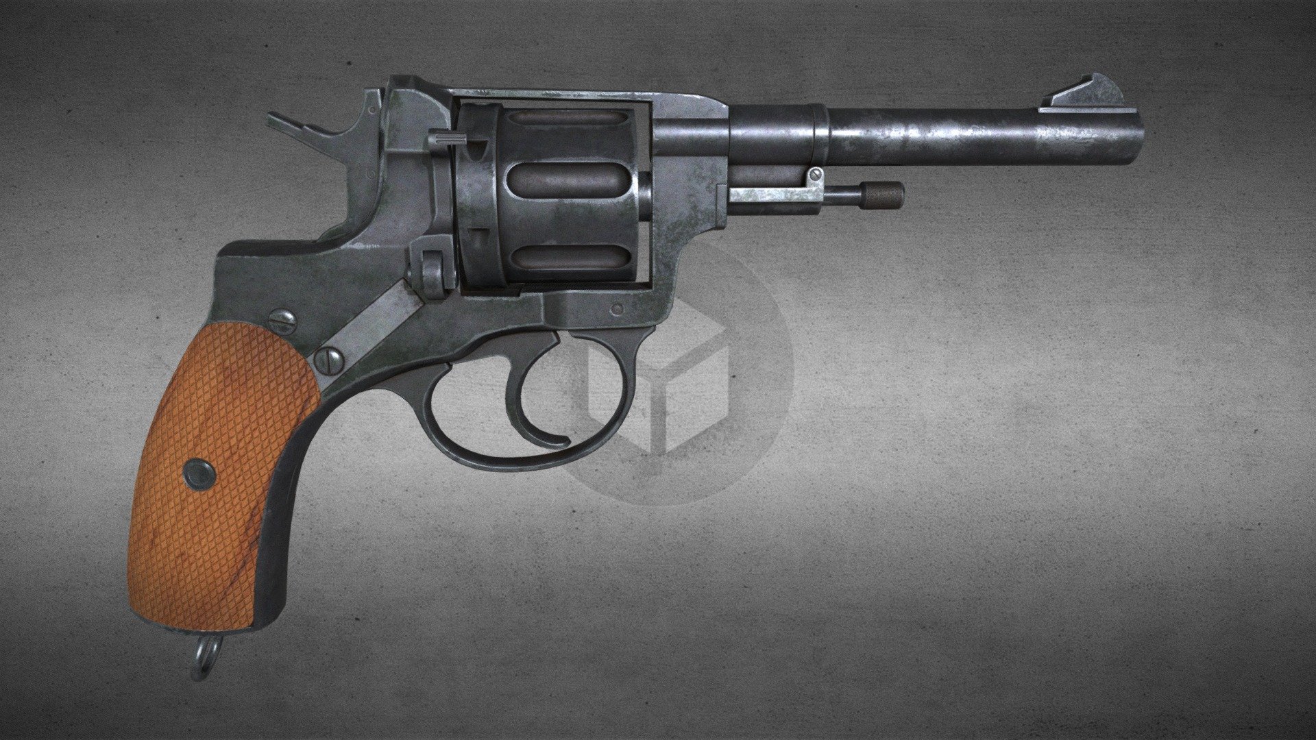 Recreation of the Nagant 1895 Revolver from &ldquo;Hunt: Showdown