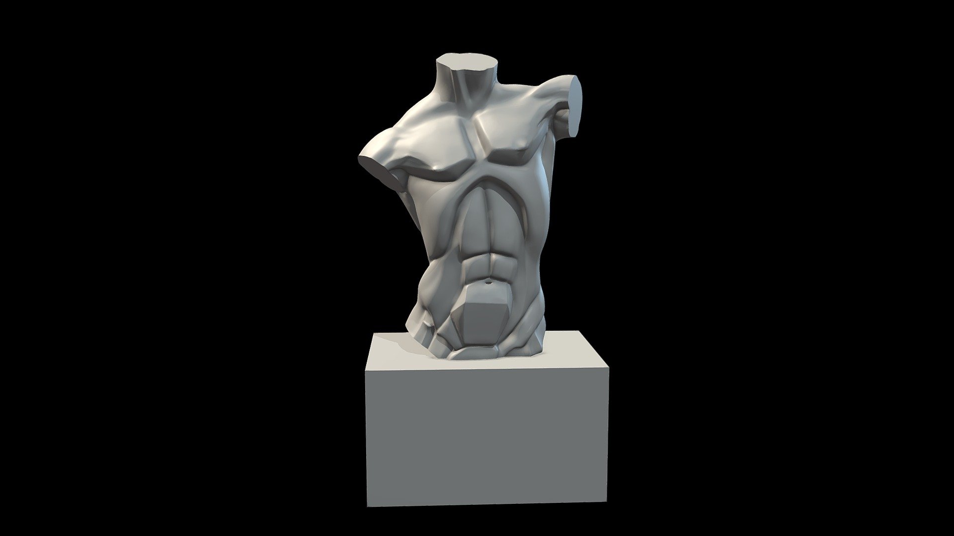 Male Planes of the Torso
Proper for artist such as painter or sculptor to learn structure of Body.
This is a male model.
Formats: OBJ, STL, mtl 3d model