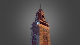 ClockTower 尖沙咀鐘樓, Hong Kong tower, clock, british, china, color, hongkong, clocktower, blender-3d, tourist, architecture, blender