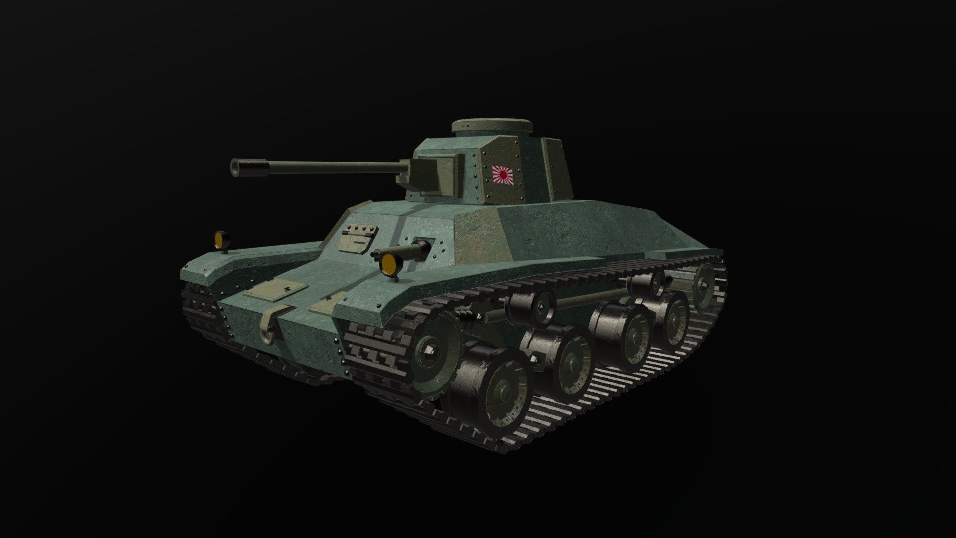 Some Japanese tank that i modelled for a supposed &ldquo;boss