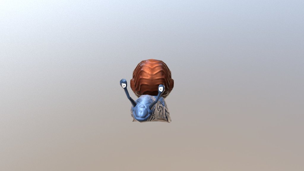 Snail critter for a game project 3d model