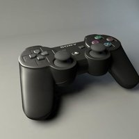 PS3 Controller ps3, console, playstation, baked, controller, blender, texture, cycles, highpoly