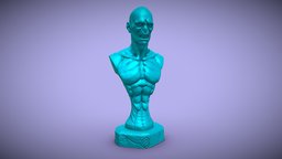 Lord Voldemort from Harry Potter for 3D printing stl, 3dprinting, movie, harrypotter, lordvoldemort, 3d, bust, monster, 3dmodel, fantasy, magic