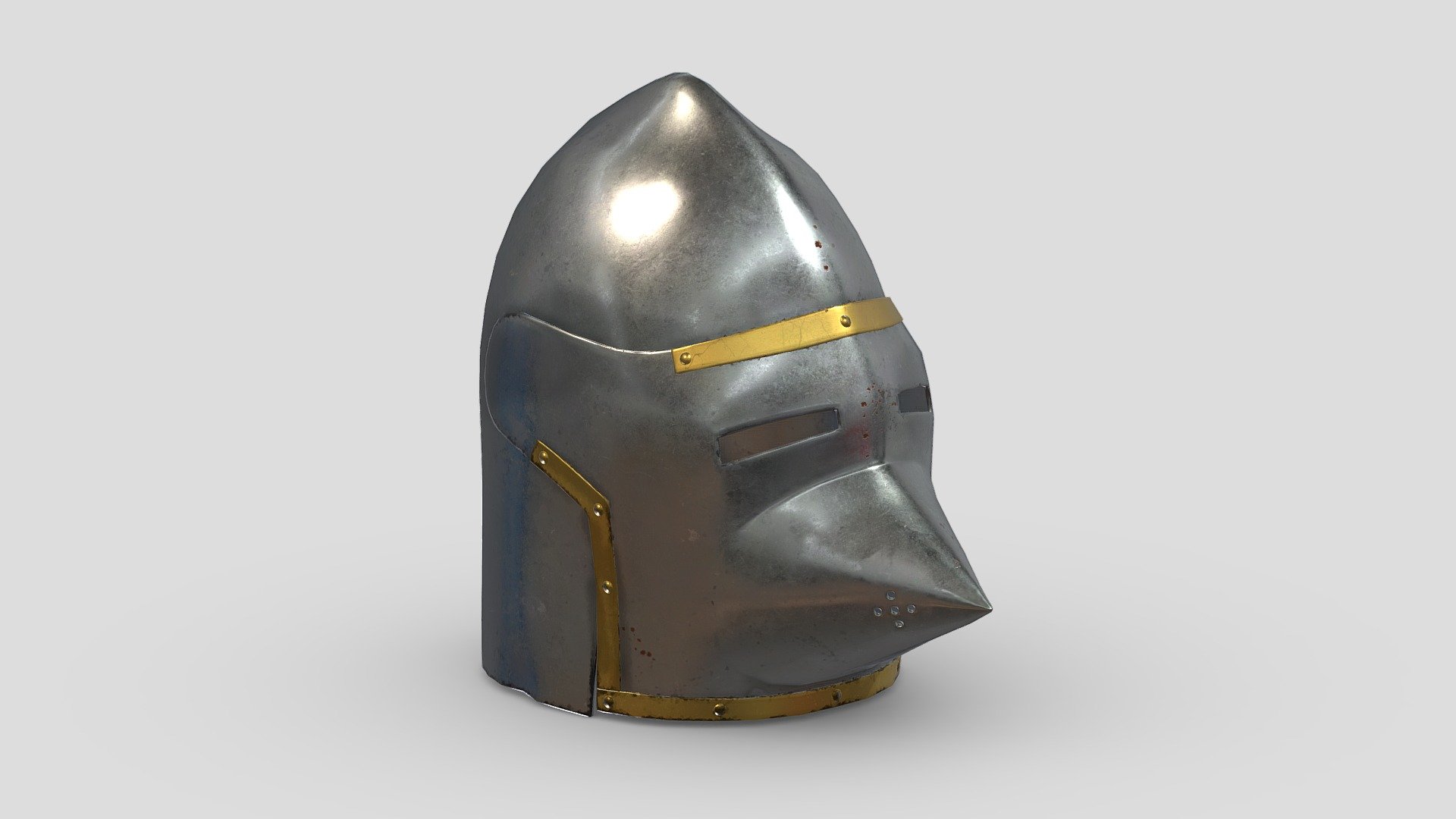 Hi, I'm Frezzy. I am leader of Cgivn studio. We are a team of talented artists working together since 2013.
If you want hire me to do 3d model please touch me at:cgivn.studio Thanks you! - Medieval Helmet 02 Low Poly PBR Realistic - Buy Royalty Free 3D model by Frezzy3D 3d model