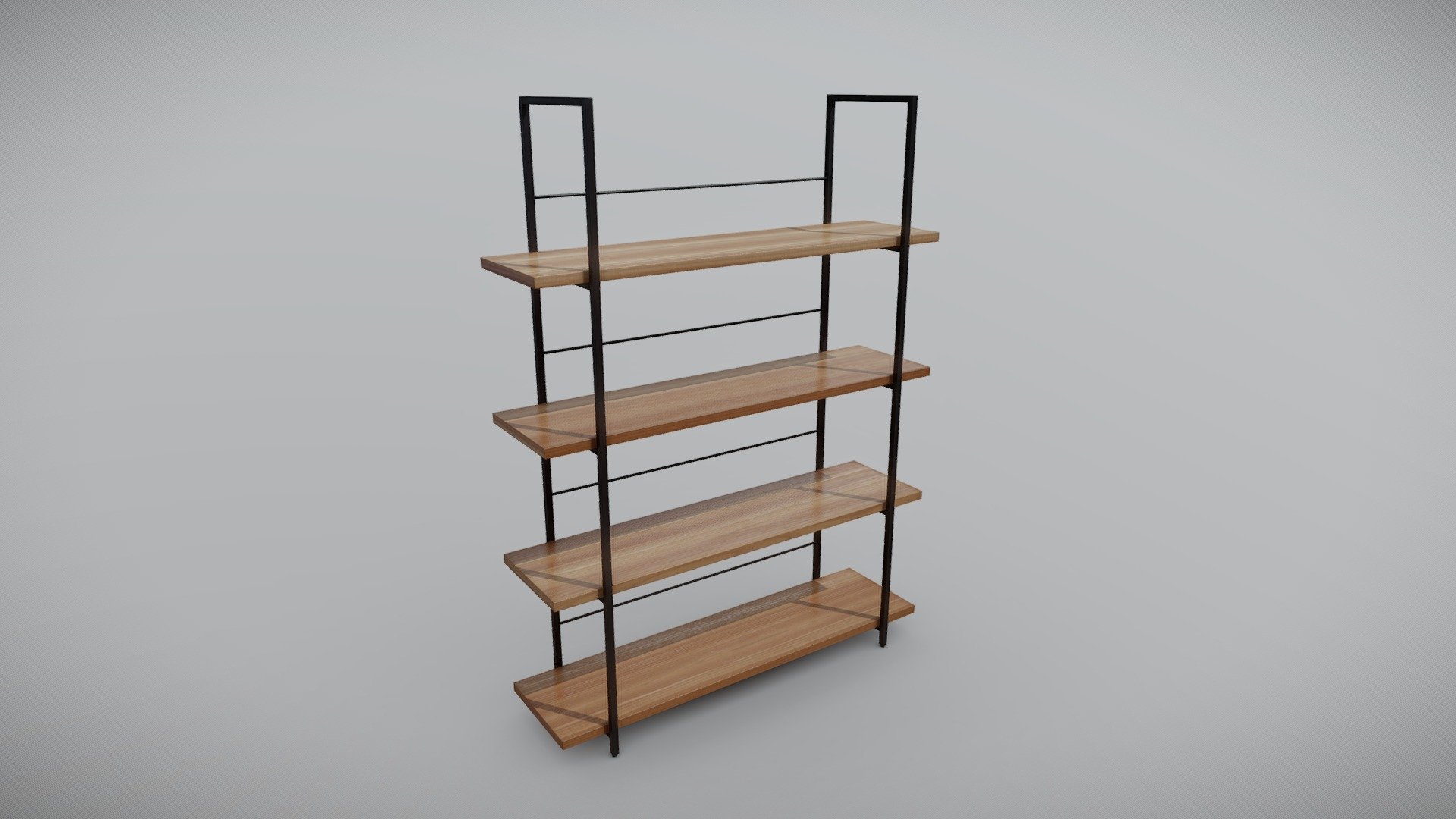 Modern bookcase with PBR texture set.
.FBX file is in the additional archive 3d model