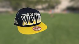 SUPER BOWL XLVIII HAT hat, recap360, photogrammetry, blender, scan