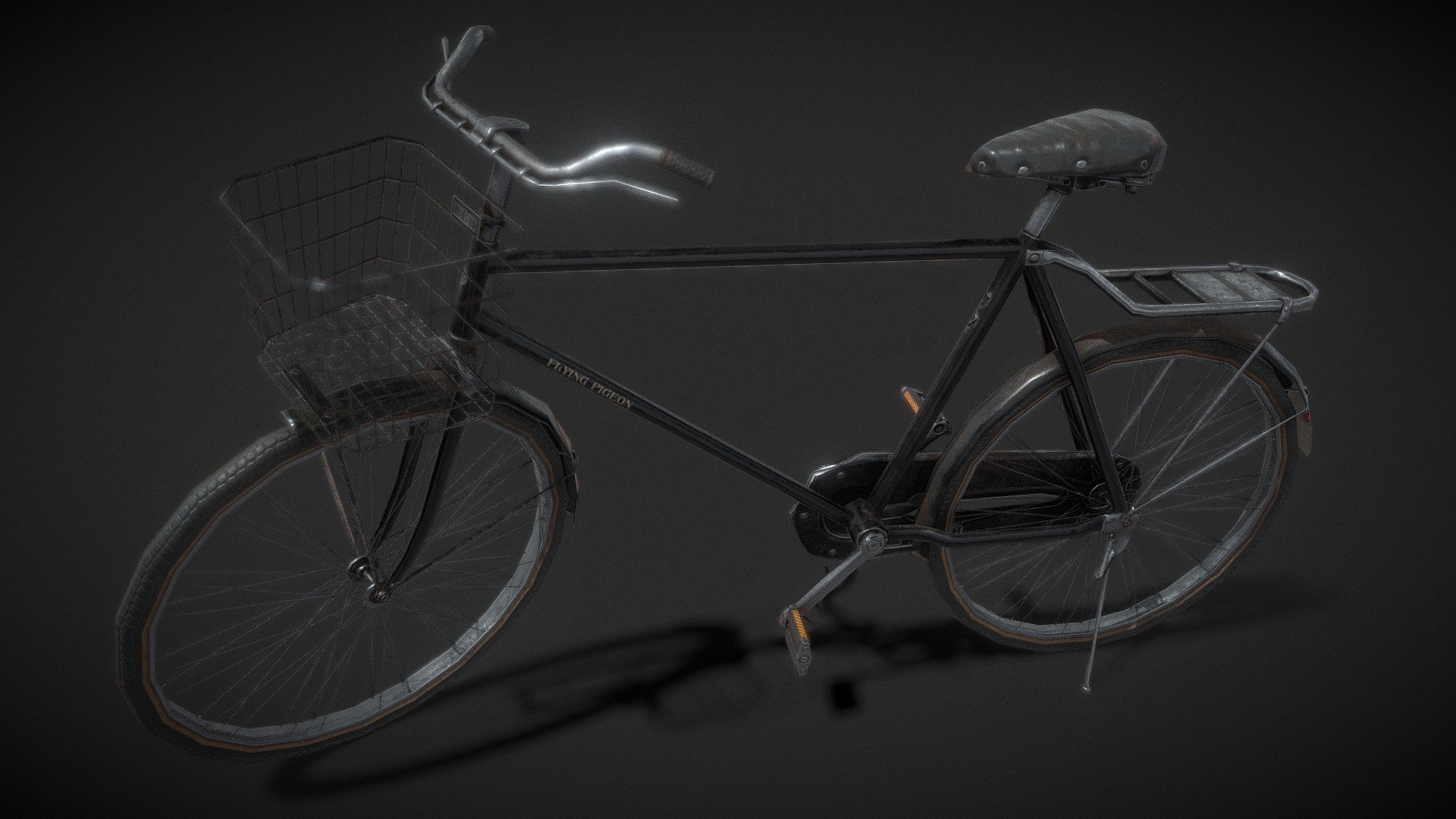 old bicycle low poly - Old Bicycle - 3D model by AliasHasim 3d model