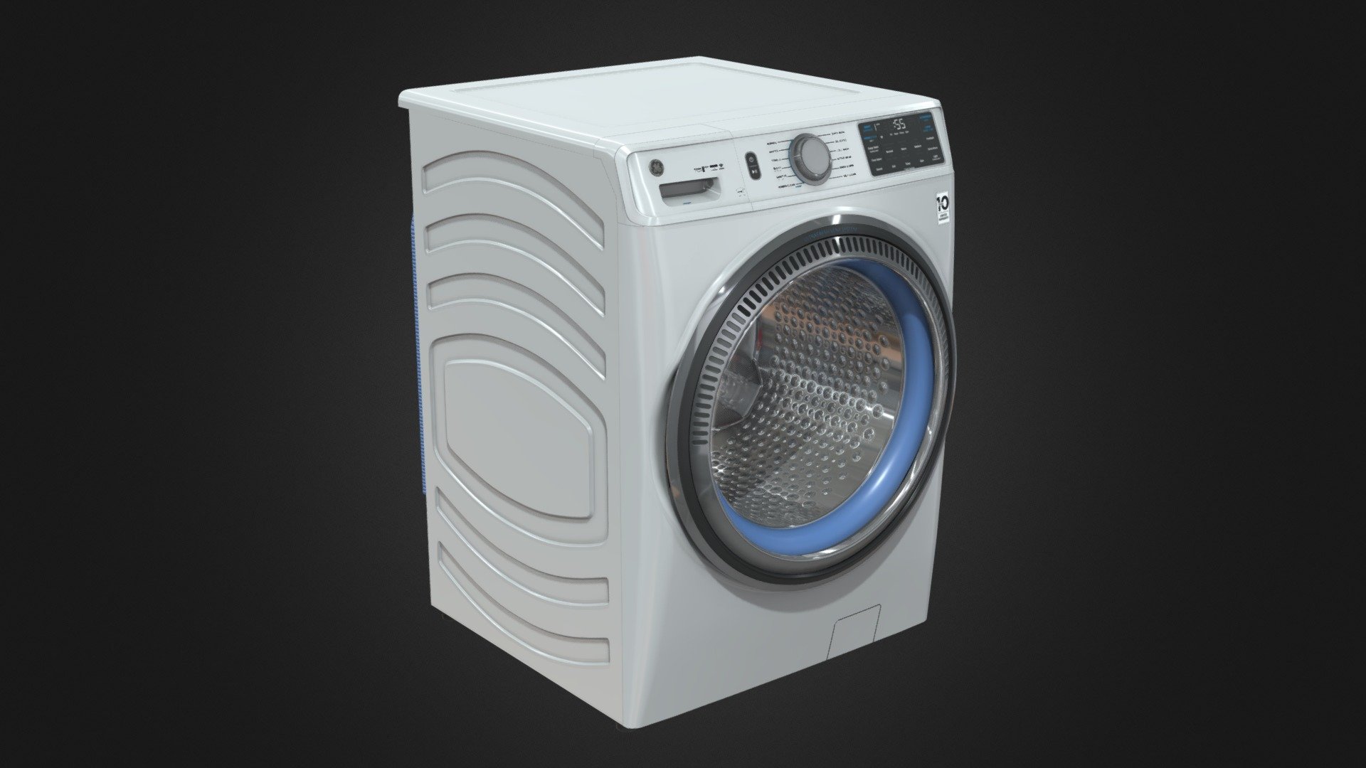 GE Electric Smart Washer PBR is an optimized model with excellent texturing for best outcome.

The model has an optimized low poly mesh with the greatest possible number of simplifications that do not affect photo-realism but can help to simplify it, thus lightening your scene and allowing for using this model in real-time 3d applications.

In this product, all objects are ERROR-FREE. All LEGAL Geometry. Subdivisions are not required for this product. Real-world accurate model.


Format Type



3ds Max 2017 (Default Physical PBR Shader)

FBX

OBJ

3DS


Texture Type
3 multi/sub material used. So 3 set of textures of:




Albedo

Metalness

Roughness

Normal

Ambient Occlusion

Alpha

You might need to re-assign textures map to model in your relevant software

You might need to flip green channel of Normal map according to your relevant softwar - GE Electric Smart Washer PBR - Buy Royalty Free 3D model by luxe3dworld 3d model