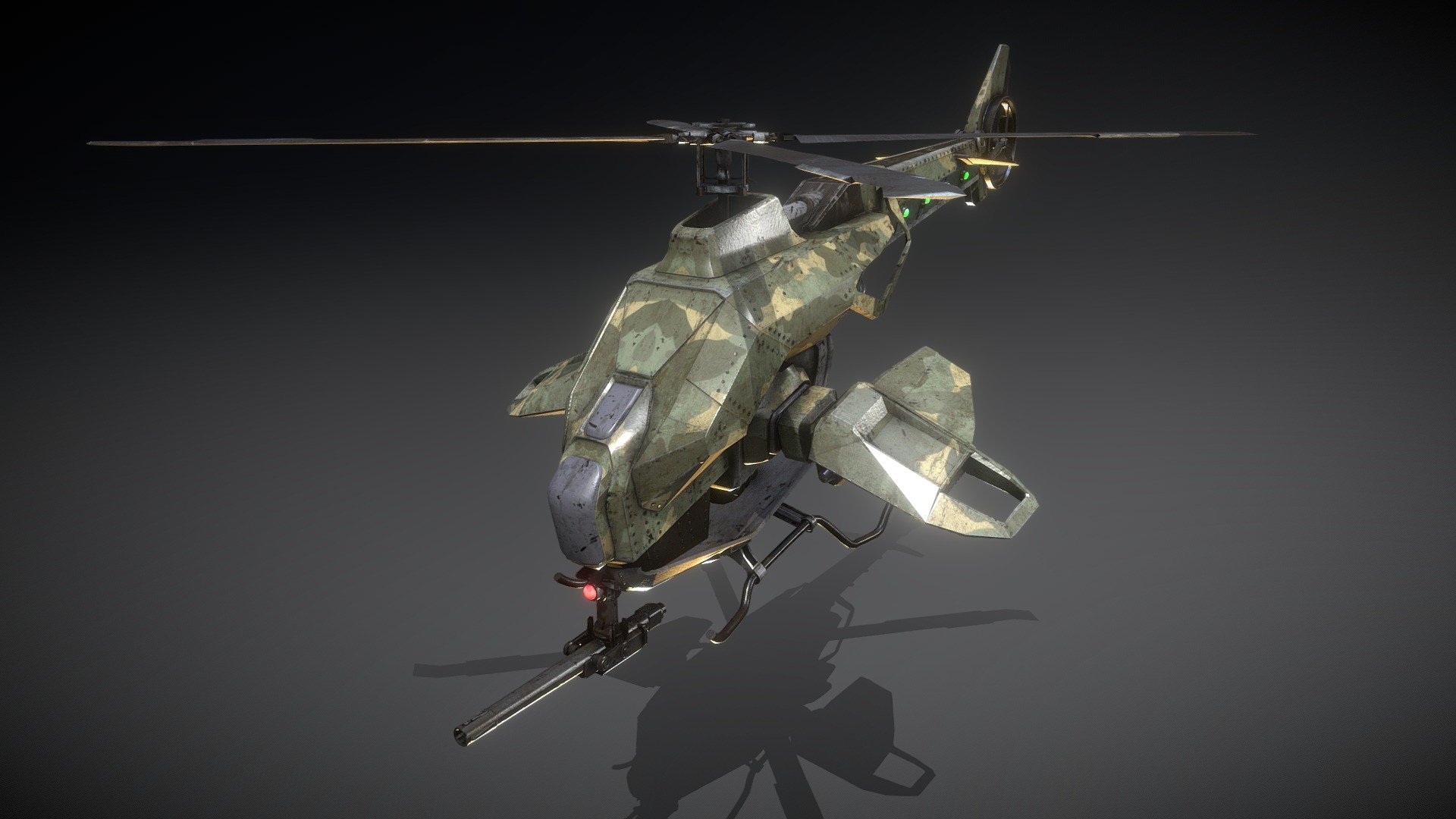 Helicopter Drone - 3D model by 4:33 Creative Lab (@FourThirtyThreeCreativeLab) 3d model