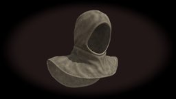 Hood Assassin (Free) fashion, medieval, hood, headware, substancepainter, substance, clothing