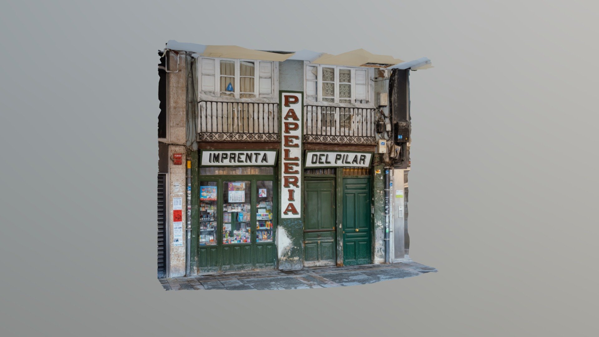Papeleria Imprenta del Pilar (Palencia) - IMPRENTA DEL PILAR - 3D model by Juan (@juane3d) 3d model