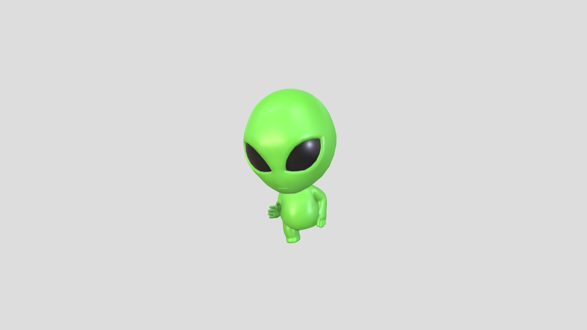 Rigged Alien 3d character model.      
    


File Format      
 
- 3ds max 2021  
 
- FBX  
 
- OBJ  
    


Clean topology    

Rig with CAT in 3ds Max                          

Bone and Weight skin are in fbx file                 

No Facial Rig               

No Animation               

Non-overlapping unwrapped UVs        
 


PNG texture               

2048x2048                


- Base Color                        

- Roughness                         



3,116 polygons                          

3,170 vertexs                          
 - Character171 Rigged Alien - Buy Royalty Free 3D model by BaluCG 3d model