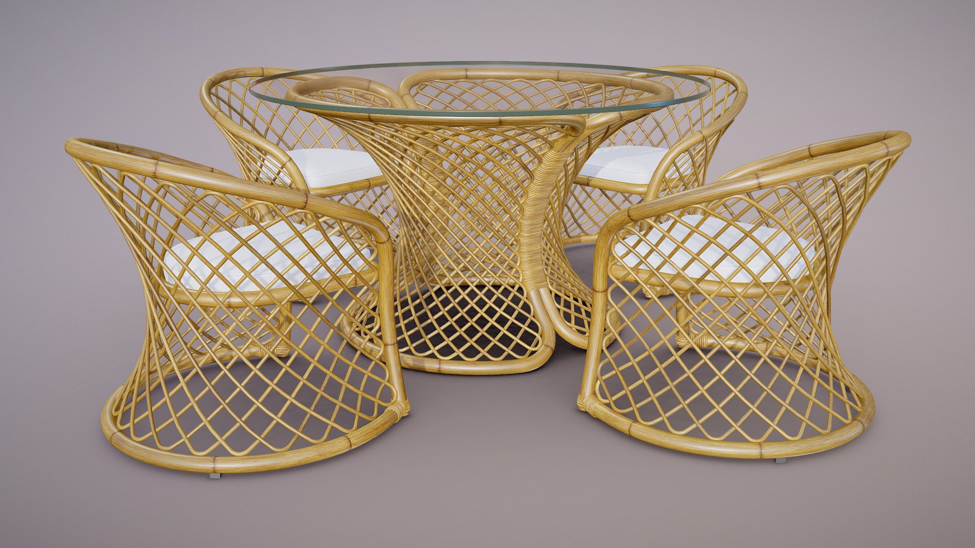 Rattan table and dinning chair furniture set.
Available in 3ds Max (Corona), FBX and OBJ formats.
Original model is not triangulated and can be subdivided if needed 3d model