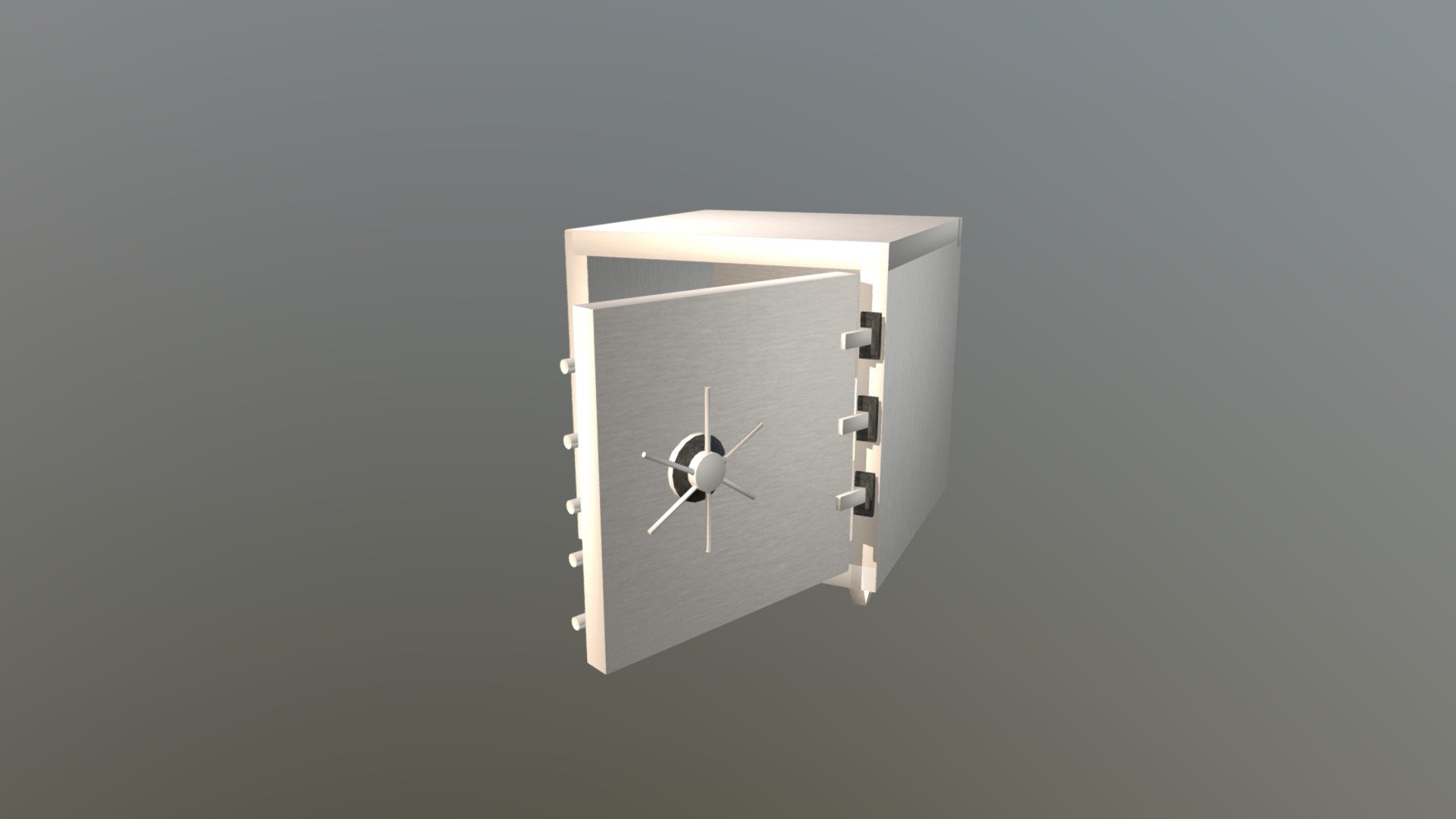 Safe Vault Low Poly - Safe Vault - Download Free 3D model by Ariel Alves (@arielalves) 3d model