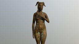 Statue of Lilith demon, cult, statue, lilith, cgma, bronze-sculpture