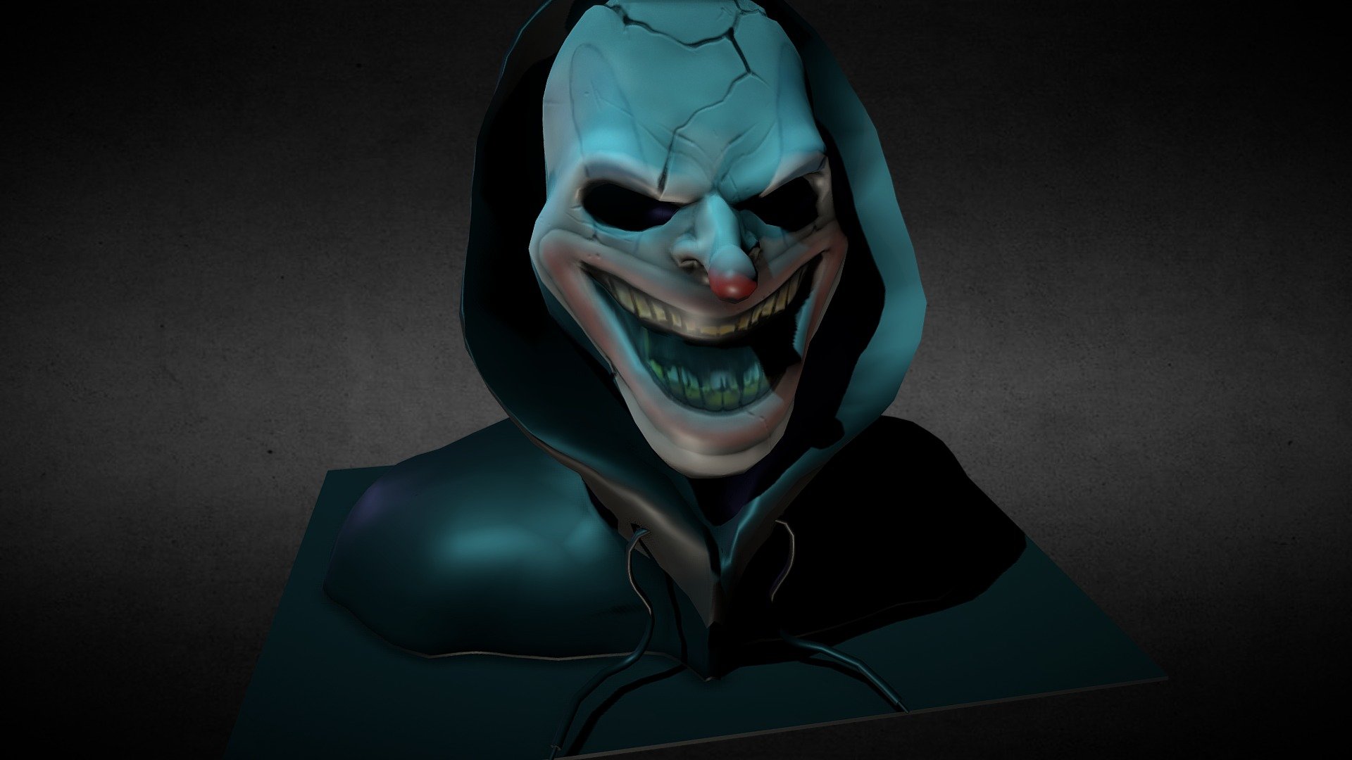 Here is the laughing clown featured in the American Horror Story Zoetrope at SDCC - The Laughing Clown (AHS) - 3D model by SiliconStorm 3d model
