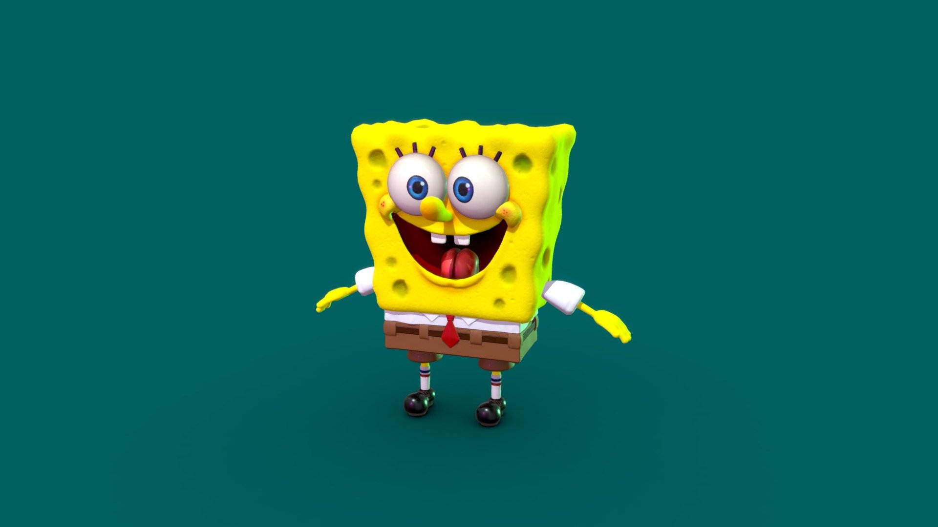 pongeBob SquarePants is an American animated comedy television series created by marine science educator and animator Stephen Hillenburg for Nickelodeon. The series chronicles the adventures and endeavors of the title character and his aquatic friends in the fictional underwater city of Bikini Bottom 3d model