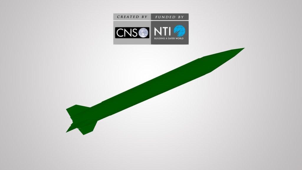 See the complete North Korea missile collection at: http://www.nti.org/analysis/articles/north-korean-ballistic-missile-models - Nodong - 3D model by JamesMartinCNS 3d model