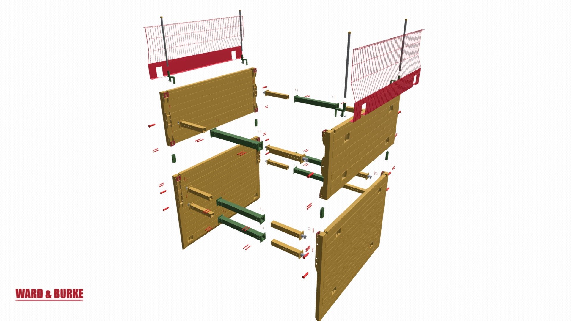 Trench Box Assembly - 3D model by Ward & Burke (@wardandburke) 3d model