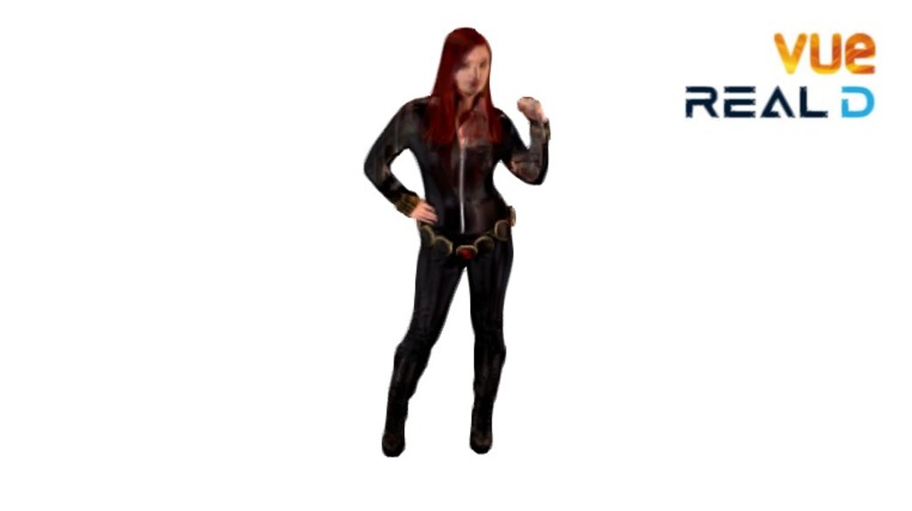 avengers  - black widow - 3D model by RealD 3d model