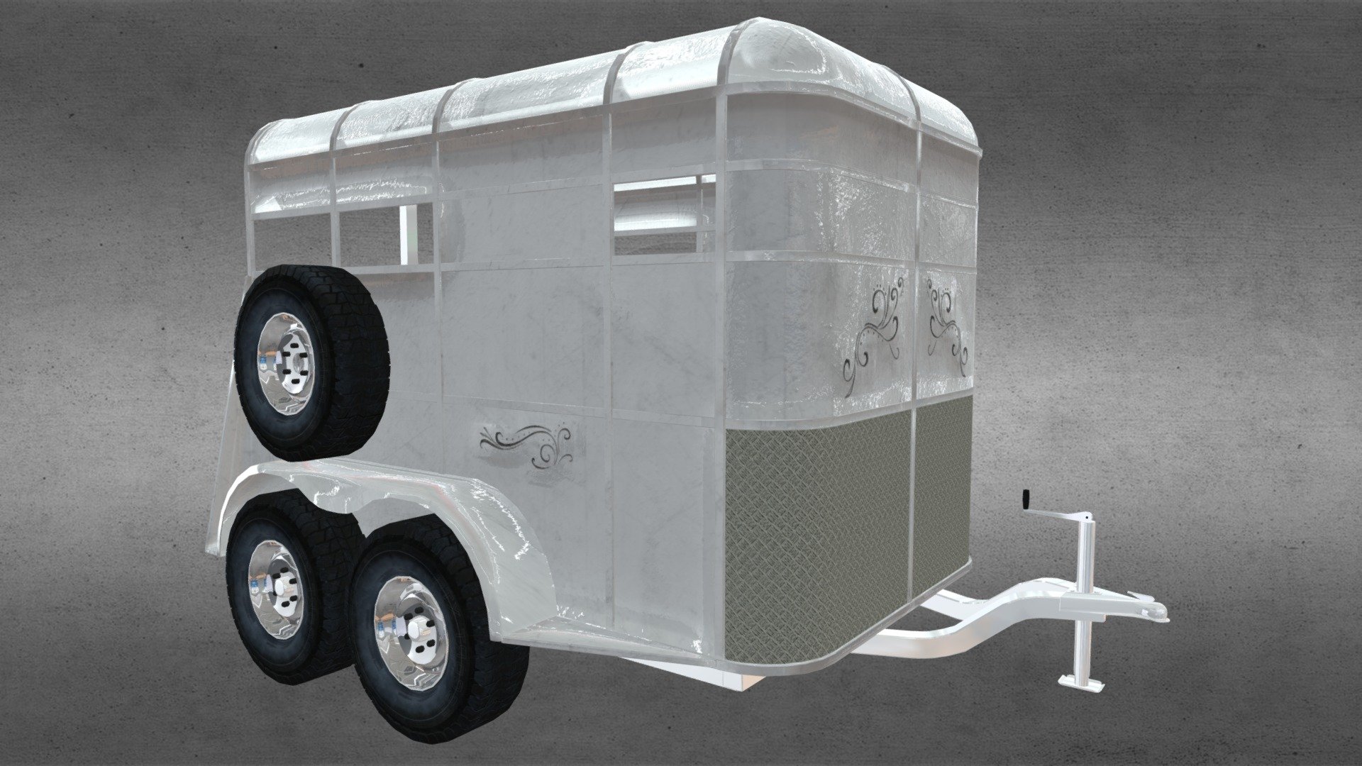 Horse Trailler - 3D model by 3Dhigoos Digital Arts. (@dhigoos) 3d model