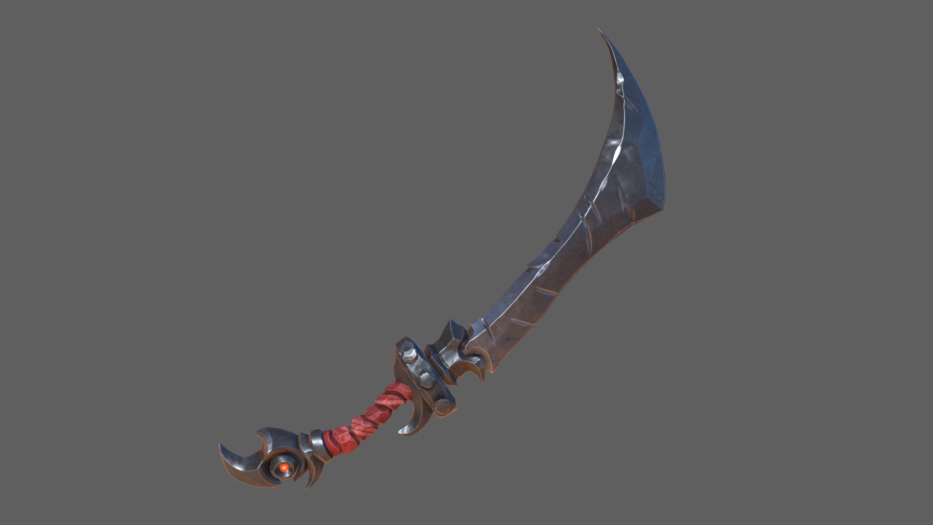 This sword is called the eye of the raven, belongs to the head of the thieves guild 3d model