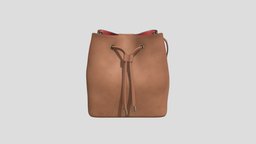 Calvin Klien Gabrianna Bucket Bag leather, calvinklein, 3d, 3dmodel