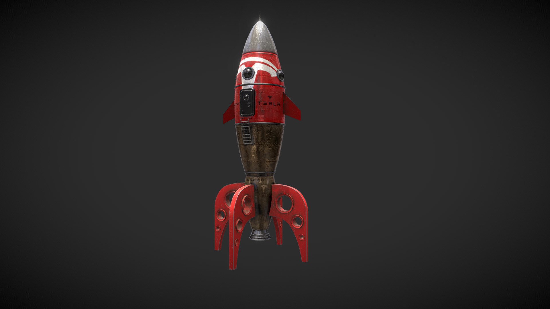 Tesla Space X Toy Rocket - Tesla Space X Toy Rocket - 3D model by nomercy.rms 3d model