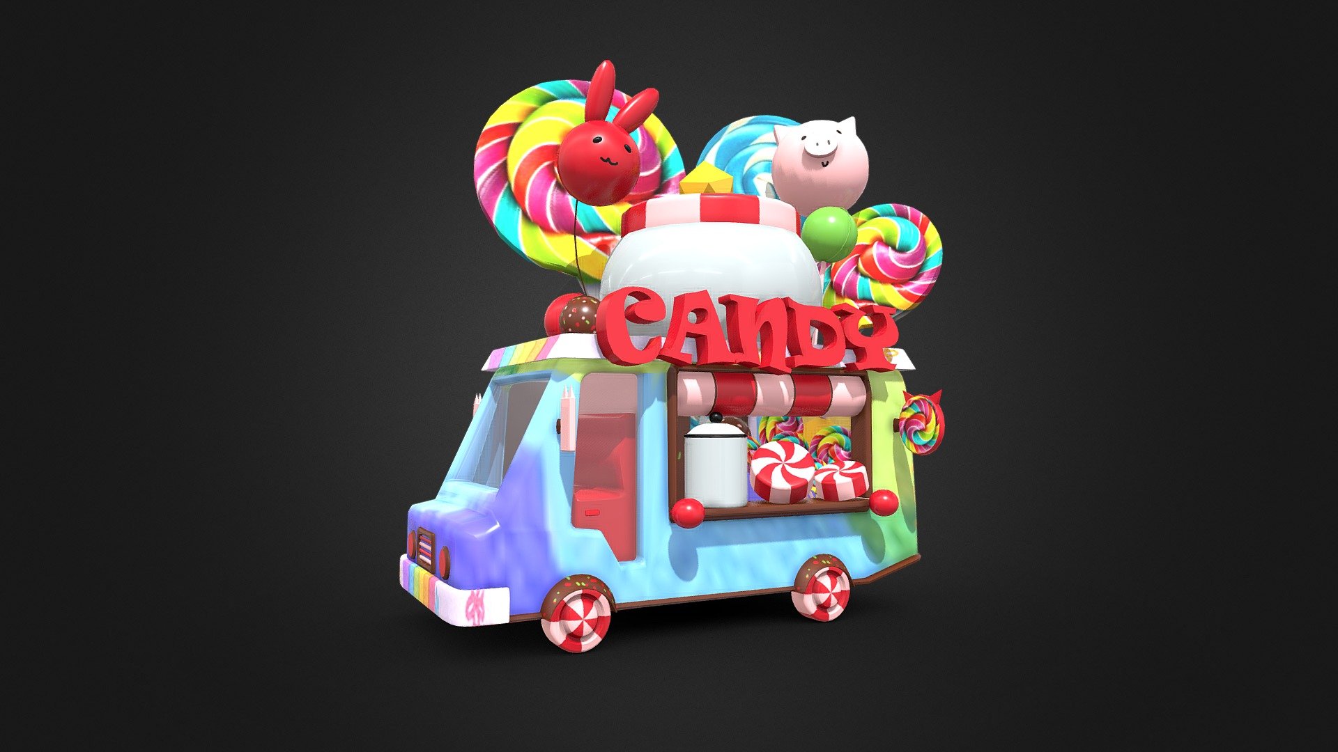 *Description




-3d model of Food Car Candy.

-This 3D model is best for use in games.

-The model is equipped with all required PBR textures.

-Model is built with great attention to details and realistic proportions with correct geometry.

-Textures are very detailed so it makes this model good enough for close-up


*Technical details:




-Full PBR textures sets. 



-The model is divided into few manys object.

-Model is completely unwrapped.

-Model is fully textured with all -materials applied.

-Pivot points are correctly placed to suit optional animation process.

-Model scaled to approximate real world size (centimeters).

-All nodes, materials and textures are appropriately named.


*Available file formats:




-Maya files and example render scenes.(packed and regular-unpacked)



-Maya (.ma)

-3ds Max 2018 (.max)

-Autodesk FBX (.fbx)

-OBJ (.obj)

*Additional Info:
* -This model is not intended for 3D printing 3d model