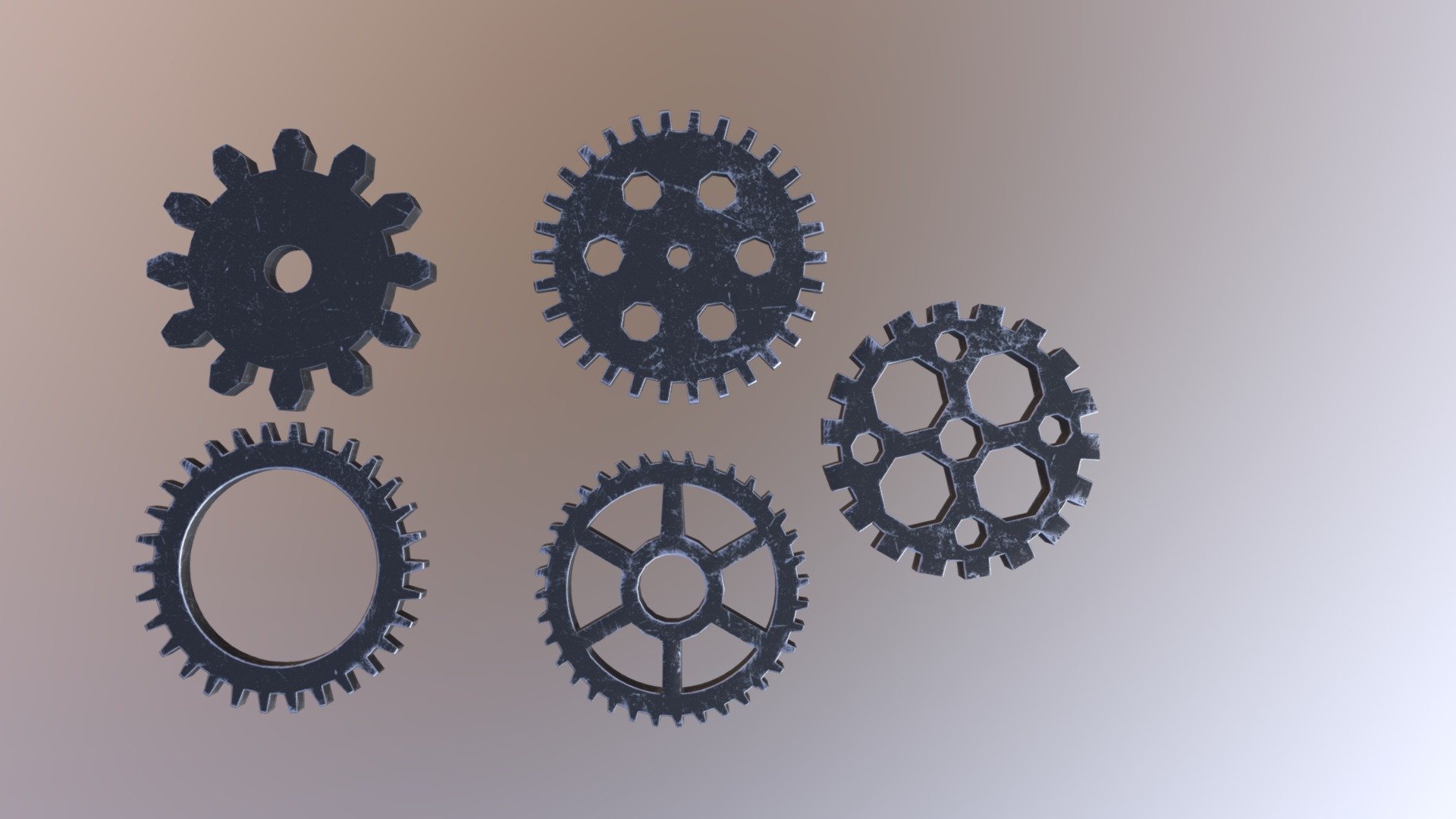 Steampunk Gears 4K textures - Gears - Download Free 3D model by metalheadqx 3d model