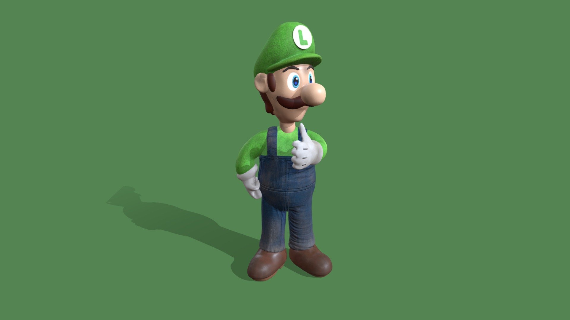was a school project ant it was really fun to do.  the nest thing gonna be a video character more realistique 

all right are deserverd to nintendo
(luigi from nintendo) - luigi bross - 3D model by Anthony Caron (@LttleAnthonio) 3d model
