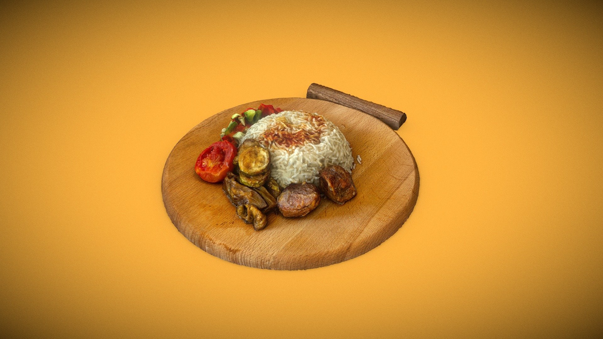 Persian Zucchini Stew wtih Beef - Persian Zucchini Stew - Buy Royalty Free 3D model by mtaesiri 3d model