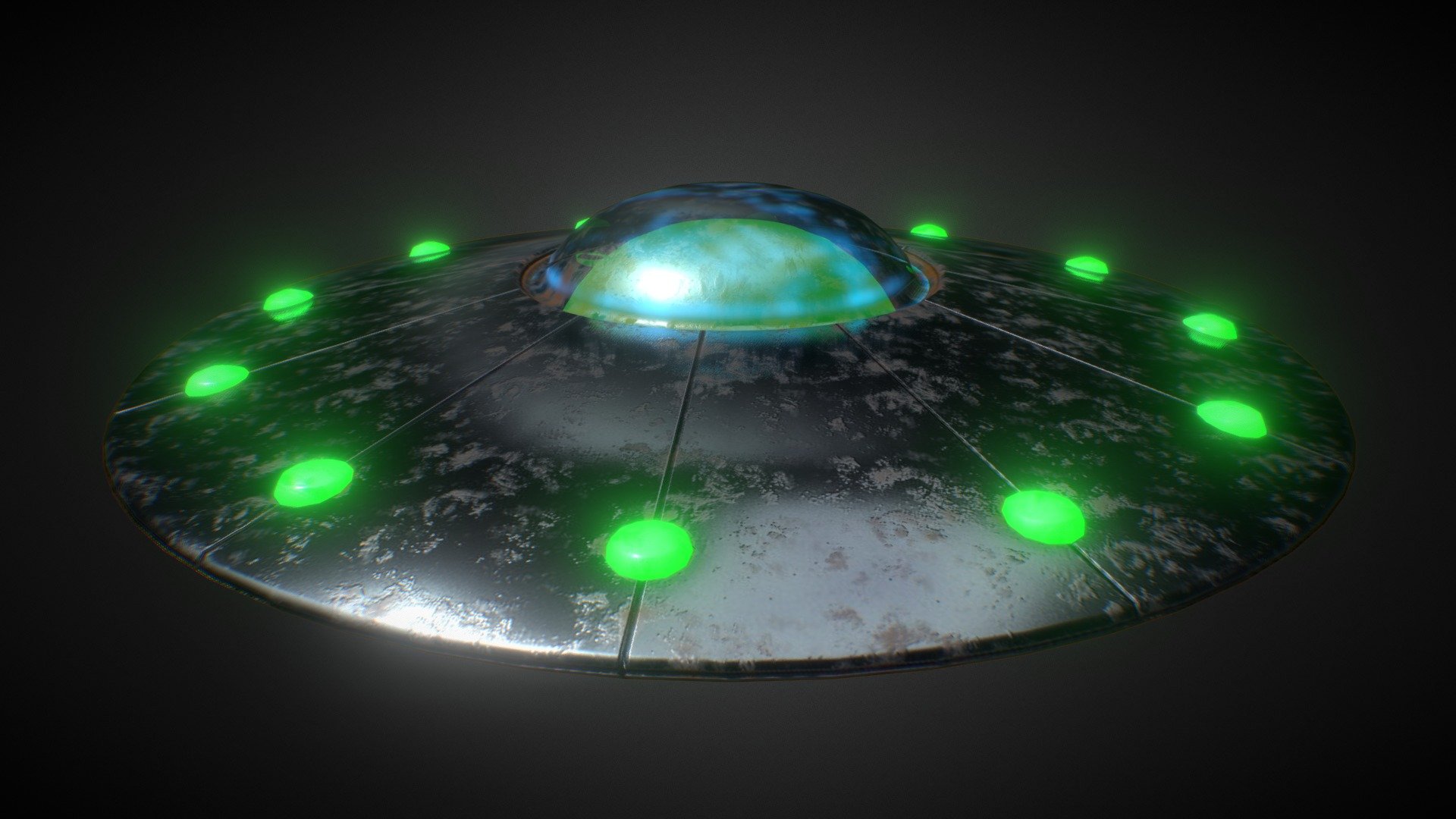 Just UFO - unidentified flying object - a flying saucer.
You can download this model for free - UFO - Download Free 3D model by sebslom 3d model