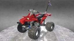 Lego Technic set 8858 quad, toy, brick, toys, motorbike, motorcycle, lego, legos, vehicle