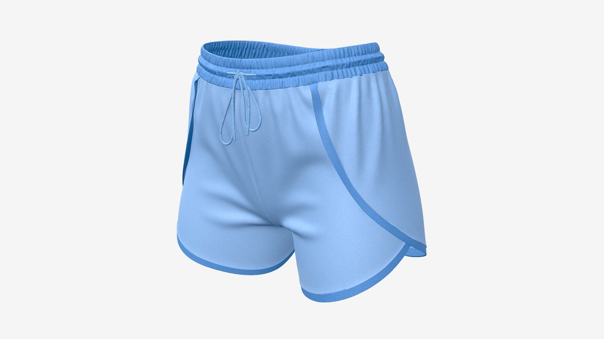 Fitness shorts for women blue - Buy Royalty Free 3D model by HQ3DMOD (@AivisAstics) 3d model