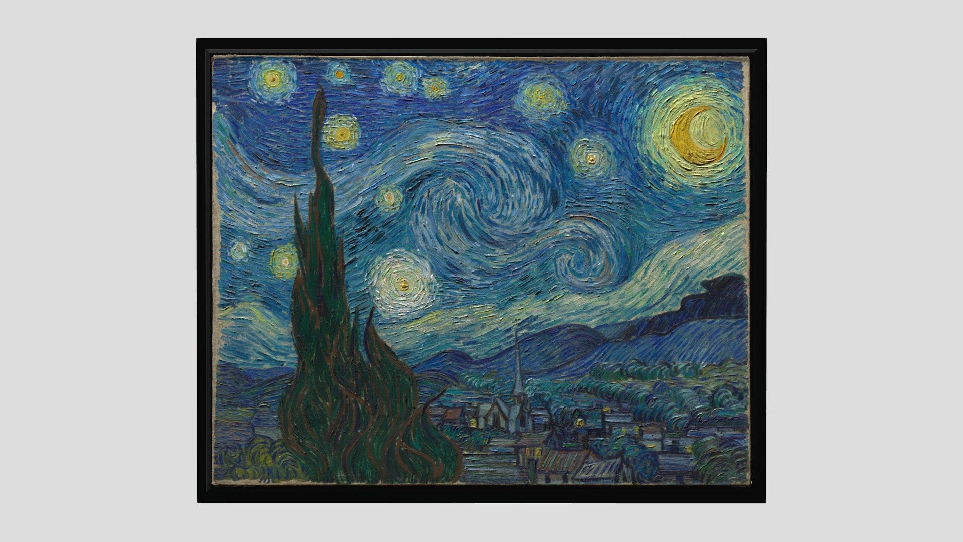 Vincent van Gogh
The Starry Night
Saint Rémy, June 1889

Oil on canvas
29 x 36 1/4