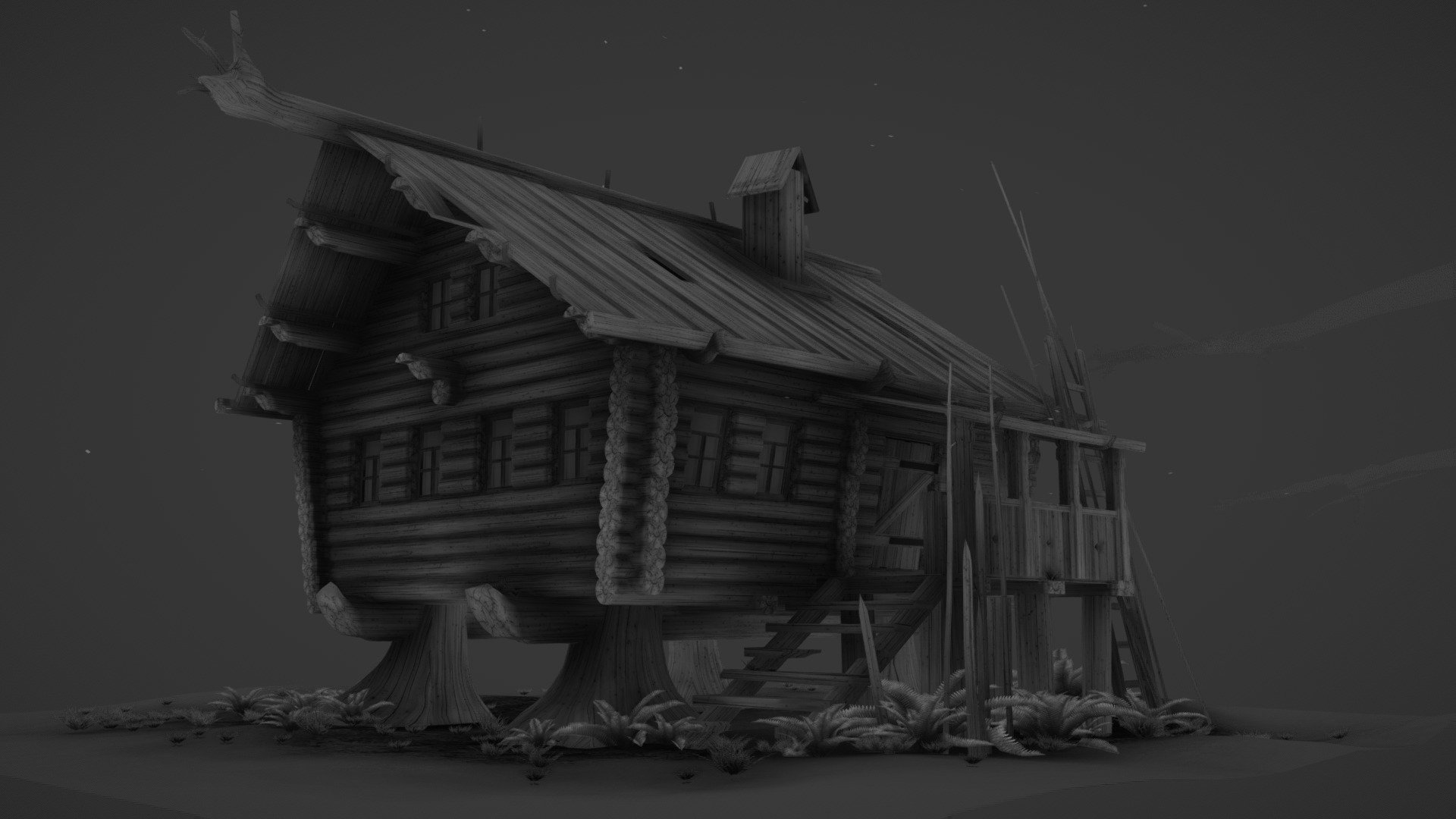 Sorcerer's hut - 3D model by engine9 3d model